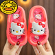 G.duck children's slippers for girls in summer season home indoor non-slip cartoon cat cute baby girl's slippers cat pink size 22-23 recommended for 14cm foot length