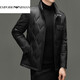 EMPORIO ARMANI Armani down new men's down jacket short stand collar casual duck down fashion trend warm winter jacket beige XL 180