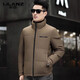 LILANZ Men's Short Down Jacket 2025 Winter New Thick Warm Stand Collar Men's Jacket Trendy Winter Clothes Brown L 175