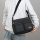 An Junsheng Large Capacity Men's Crossbody Bag Thickened Canvas Bag 2026 Wear-Resistant and Durable Shoulder Bag Business Travel Bag Tool Bag Black