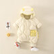 Disney baby down jacket winter male and female baby winter jumpsuit newborn outing white duck down children's lightweight crawler suit off-white 66cm