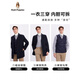 暇步士（Hush Puppies）【一衣三穿】男装冬季羽绒马甲三合一可脱卸风衣商务通勤 050中啡2 S