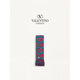Valentino (Valentino) gift Valentino VALENTINO men ANTIBES fringed scarf red_blue