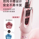 Dooraa hair changing curling wand three-in-one five-in-one 32mm 40 Minhuang flat fully automatic artifact large curling and straightening dual-purpose straight hair comb big wavy women 40 three-in-one curly hair/straight hair/egg roll clip-pink/32mm 32mm