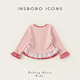 INSBOBO Girls T-shirt 2026 Spring Clothes Baby Tops New Bottoming Shirt Children's Style Long Sleeve Children's Clothing Pink 80