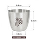 Tuojin stainless steel liquor cup one or two two liang beer half Jin Jin is equal to 0.5 kg outdoor single layer thickened flat bottom metal anti-fall two liang 10 one liang 50ml will enter the wine set of 12