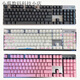 Logitech original brand new Logitech K845 mechanical keyboard keycaps original translucent two-color pudding cherry blossom black and gray keycaps No pudding pink set of 104 keys