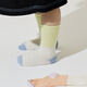 Papa three pairs of spring baby socks for men and women, new color matching comfortable baby mid-calf socks, color matching 3 pairs, 3-6 months 10cm