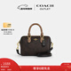 COACH Gift Outlet Women's Bag Classic Presbyopic ROWAN Mini Boston Shoulder Crossbody Bag Handbag IM/Walnut/Brown