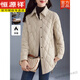 Hengyuanxiang Lightweight Down Jacket Medium Long Women's Thin Style 2025 Autumn and Winter New Small Shirt Style High-end White Duck Down Jacket Beige L (125-140Jin Jin equals 0.5kg)