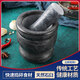 Tuojin imported quality garlic mortar from Japan, stone garlic pounder, stone mortar, household mashing jar, medicine pounding bowl, manual old-fashioned grinding leopard print ceramic (money-losing momentum)