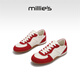 Millies Genuine Leather Soft Sole Virtue Shoes Women's Fashion Zodiac Year Red Casual Sports Shoes Versatile White Shoes Beige 34
