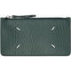 MAISON MARGIELA Light Luxury Men's Green FOUR STITCHES Card Holder Bottle Green One Size