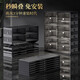 Pupan installation-free shoe box shoe cabinet folding shoe shelf home door storage cabinet all-in-one wall artifact home black 3 columns 10 layers 30 compartments can hold 60 pairs of shoes