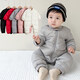 Disney (Disney) baby winter down jumpsuit for men and women, thickened winter outdoor clothing, plus fleece rompers, children's warm clothes, red down jumpsuit 36cm 100