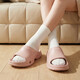 FZT anti-slip sandals new style for women all seasons indoor home comfort can be worn outside deodorant anti-collision couple slippers men's pink 37-38 regular size