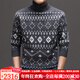 DVW thickened pure wool sweater for men in winter warm ethnic style turn-down turtleneck sweater luxury high-end brand base shirt black gray 100% pure wool S 165 reference weight 105-120Jin Jin is equal to 0.5 kg