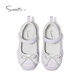 Snafy Girls' Sports Shoes 2026 Spring New Little Girls Princess Shoes Soft Sole Breathable Outdoor Casual Shoes Light Elegant Purple 26 Recommended Foot Length 15.9cm