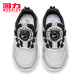 Pull back children's shoes breathable children's mesh knob buckle shoes 2026 spring new boys' sports shoes girls' fashion running shoes silver black 34 inner length about 22cm