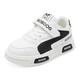 BOBDOG children's shoes 2026 spring new style boys' low-cut sneakers for primary school students casual white shoes children's sports shoes for women milky white/black 27 suitable for feet 16.2CM