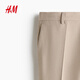 H&M 2026 new spring men's slim fit trousers 1253395 beige 013 31 170/78