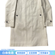 BURBERRY Solid Color Button Casual Straight Mid-Length Coat Men's Off-White Off-White One Size 50