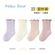 Nido Bear children's socks 12 pairs gift box for boys and girls baby socks spring and autumn cotton socks baby boneless loose baby socks A8891 spring and autumn cotton socks suitable for 0-6 months 12 pairs