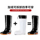 Men's rain boots, non-slip waterproof shoes, men's medium-high rain boots, fishing slip-ons, rubber shoes, water boots, labor protection rain boots, work shoes, P 139, high-tube tendon bottom-thick velvet 41