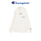 Champion European version champion-Autumn and winter new trendy hooded warm sweatshirt for older children and adults, white, one size fits all (2XL)