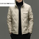EMPORIO ARMANI Armani down new men's down jacket short stand collar casual duck down fashion trend warm winter jacket beige XL 180