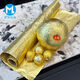 Wing Fantasy German imported quality golden tin foil wrapping paper fruit waterproof paper large roll especially suitable for grapefruit packaging golden tin foil paper 1 roll