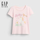 GAP (GAP) 2026 spring new children's fun printed round neck short-sleeved T-shirt children's tops US version 870981