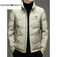 EMPORIO ARMANI Armani winter new men's down jacket for young and middle-aged people casual short stand-up collar thickened white duck down warm down gray green XL 180