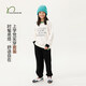 Naju Naju children's pants printed sweatshirt terry sweatpants top-Prairie Sheep Ready Stock 130 cm