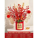 Xushansi 2026 New Year New Year Living Room Decoration Snake Year Spring Festival New Year's Day Decoration Supplies Fortune Bucket Ornaments Finished Products - Classic Version Full of Blessings A2 National Style Fortune Bucket Ornaments No Specifications