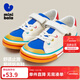 Mini Barra canvas shoes for boys and girls, antibacterial, anti-slip, soft and easy to match, new sports shoes for children, white and blue tone 00318 24