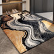 Fantasy entry door floor mats, light luxury door entry carpets, 2025 new door mats, cuttable entry mats, ink shadow gray wadding 80x120CM, upgraded Belgian velvet