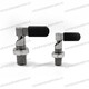 Ji Litian L-type handle knob plunger self-locking reset knob plunger stop pin standard carbon steel knob plunger M16