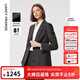 Langzi Basic Wardrobe Pure Wool Professional Light Business Suit Jacket Autumn and Autumn New Temperament Suit Medium Gray 3 M