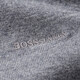 Bosssunwen 100% sheep wool new spring casual versatile soft breathable half turtleneck solid color men's wool sweater light gray M