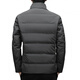 MAGIOPY light luxury high-end brand men's down jacket winter new product young and middle-aged fashionable casual short stand-up collar white duck down gray L 175