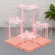 Fantasy transparent portable birthday cake four inches 4681012 inches single layer double layer heightening packaging box fully transparent white background 50 sets 10 inches single layer 30x30x18cm