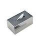 Stainless steel tissue box living room light luxury French Italian style home commercial dining table napkin box style matte black cover