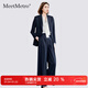 MeetMetro Maier Suit Women's 2025 Autumn New High-end Temperament Professional Suit and Pants Two-piece Set Navy Blue Spot Lightning Hair M