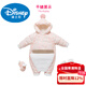 Disney Newborn Infant Down Jacket Jumpsuit Autumn and Winter Outing 0-1 Year Old Baby Girl Winter Jacket Pink Qiqi Down Free Hand and Foot Covers 73cm (15Jin Jin is equal to 0.5kg -18Jin Jin is equal to 0.5kg)
