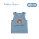 Nido Bear Lyocell Summer New Children's Sports Vest Men's and Women's Baby Cute Cartoon Vest Blue Bear 100