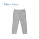 Nido Bear Spring and Autumn Girls Autumn Leggings Baby Girls Spring Outerwear Stretch Breathable Sports Pants Light Gray Gray 90 cm