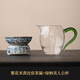 Dream tells the blue and white Ru kiln tea leakage tea filter integrated tea filter tea making artifact tea tea separator with full flower painted gold enamel flower beige three-piece Ru kiln covered bowl set