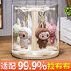 Fantasy display box storage display rack pendant enamel doll cabinet cream yellow single pack building block labubu display box