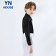 Innovo Children's Shirt Black Long Sleeve Pocket Boys Shirt Black Long Sleeve 150CM
